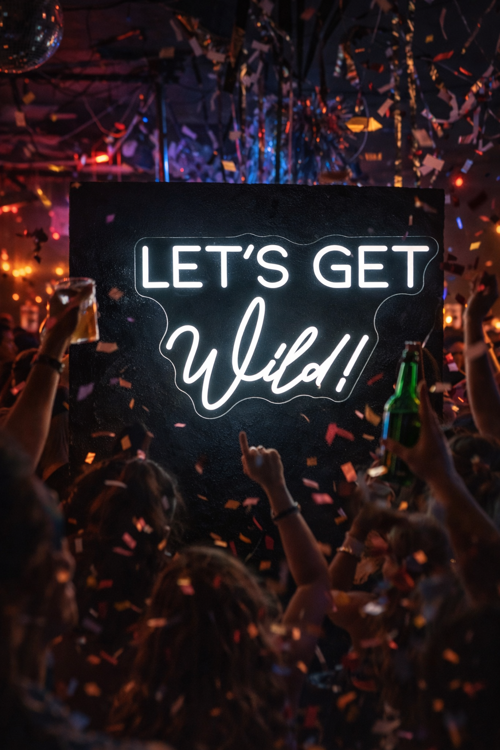 Let's Get Wild! Individual Neon LED Sign