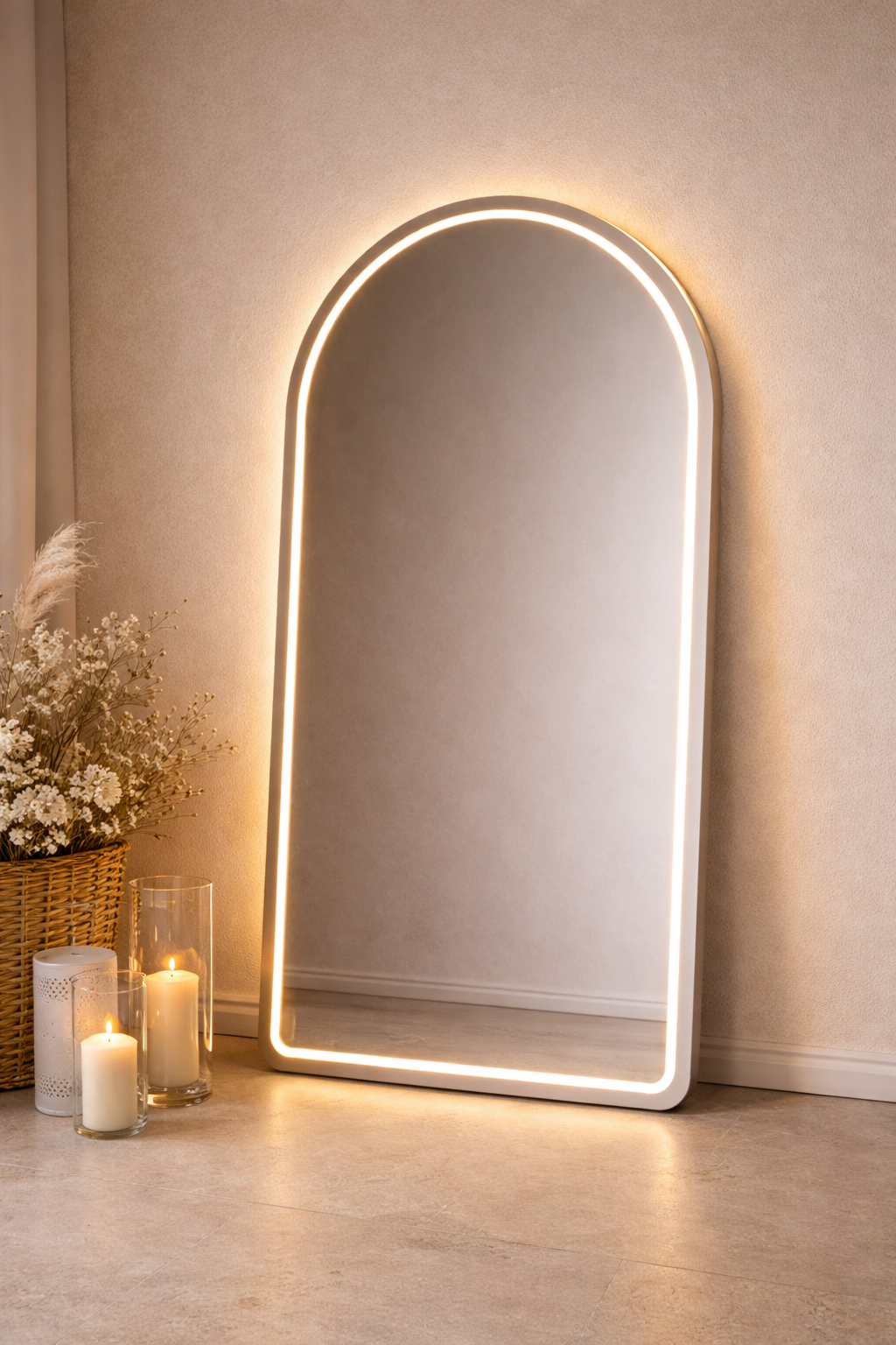 Arch Mirror Effect Neon LED sign 120cm