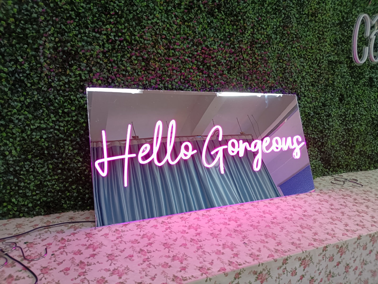 Hello Gorgeous Mirror Effect LED sign