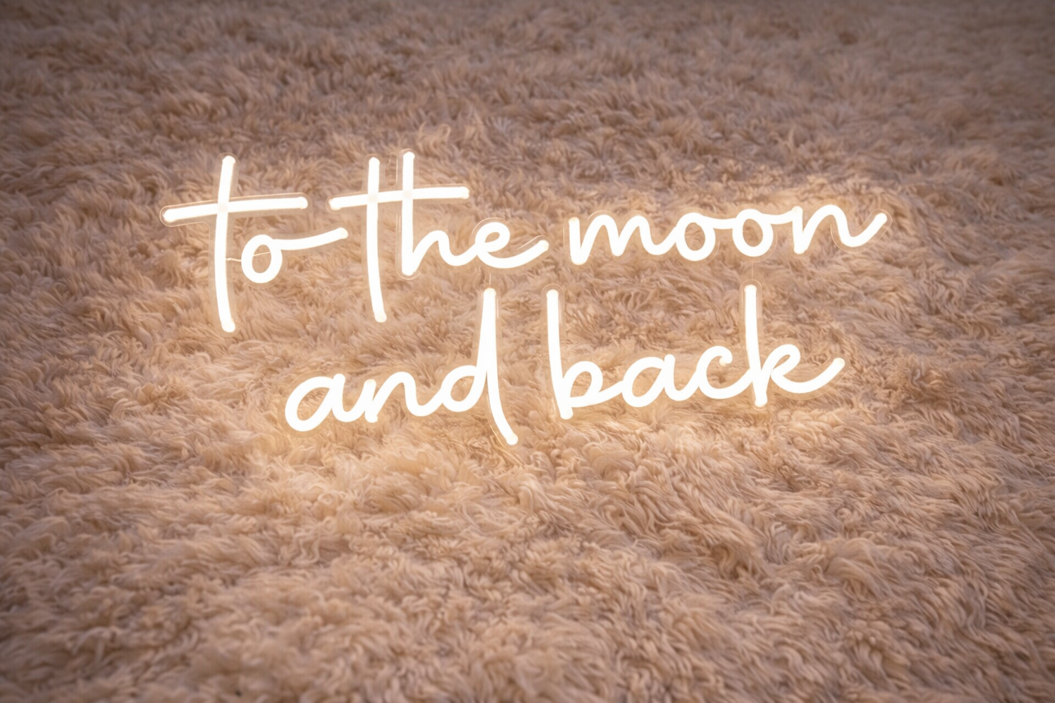To The Moon And Back Neon LED Individual Sign