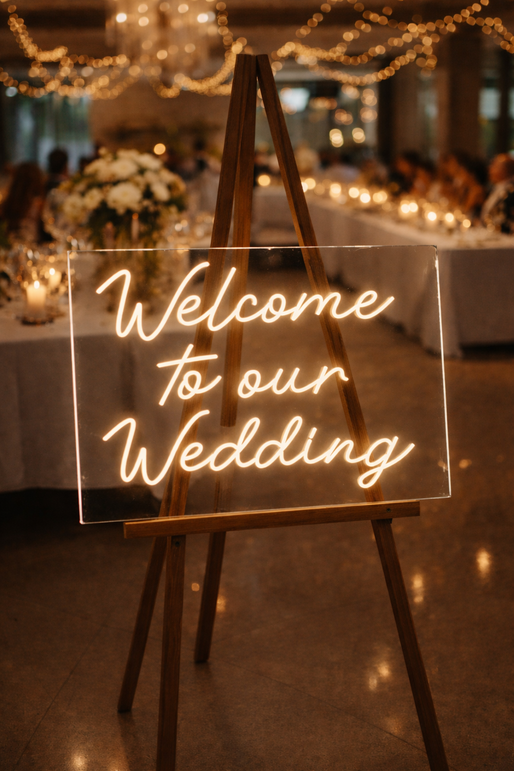 Welcome To Our Wedding Neon LED Individual Sign