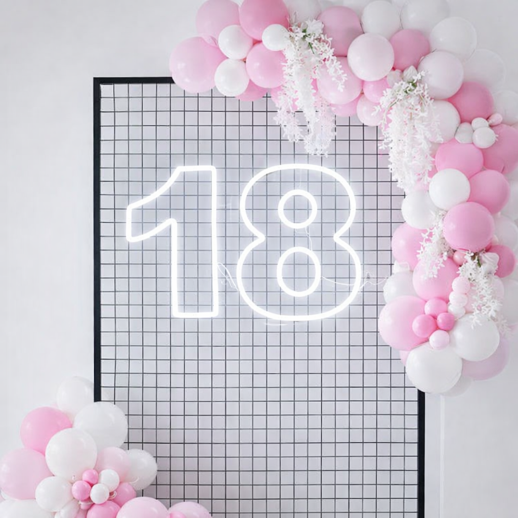 18 Individual Neon LED Sign