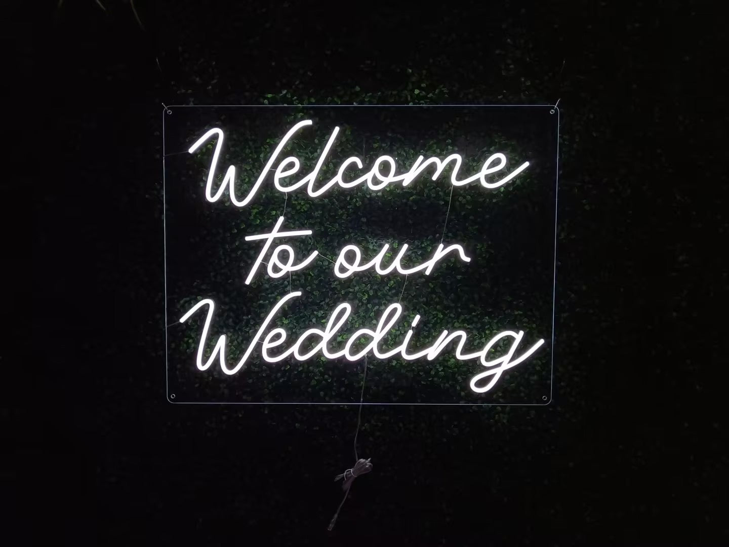 Welcome To Our Wedding Neon LED Individual Sign