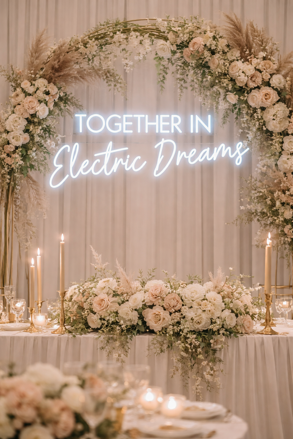 Together In Electric Dreams Neon LED Sign