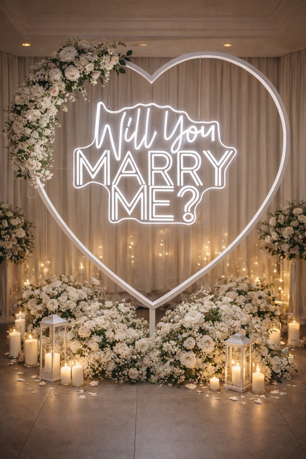 Will You Marry Me Neon LED Individual Sign