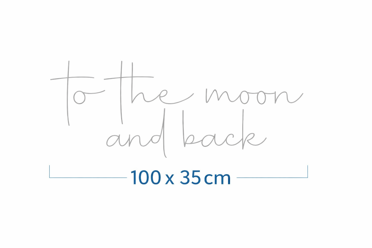 To The Moon And Back Neon LED Individual Sign