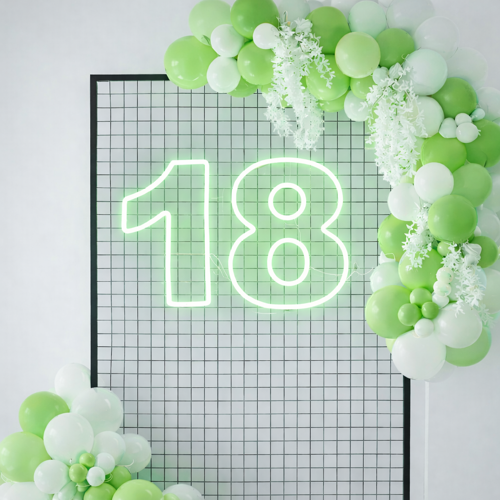 18 RGB Individual Neon LED Sign HIRE