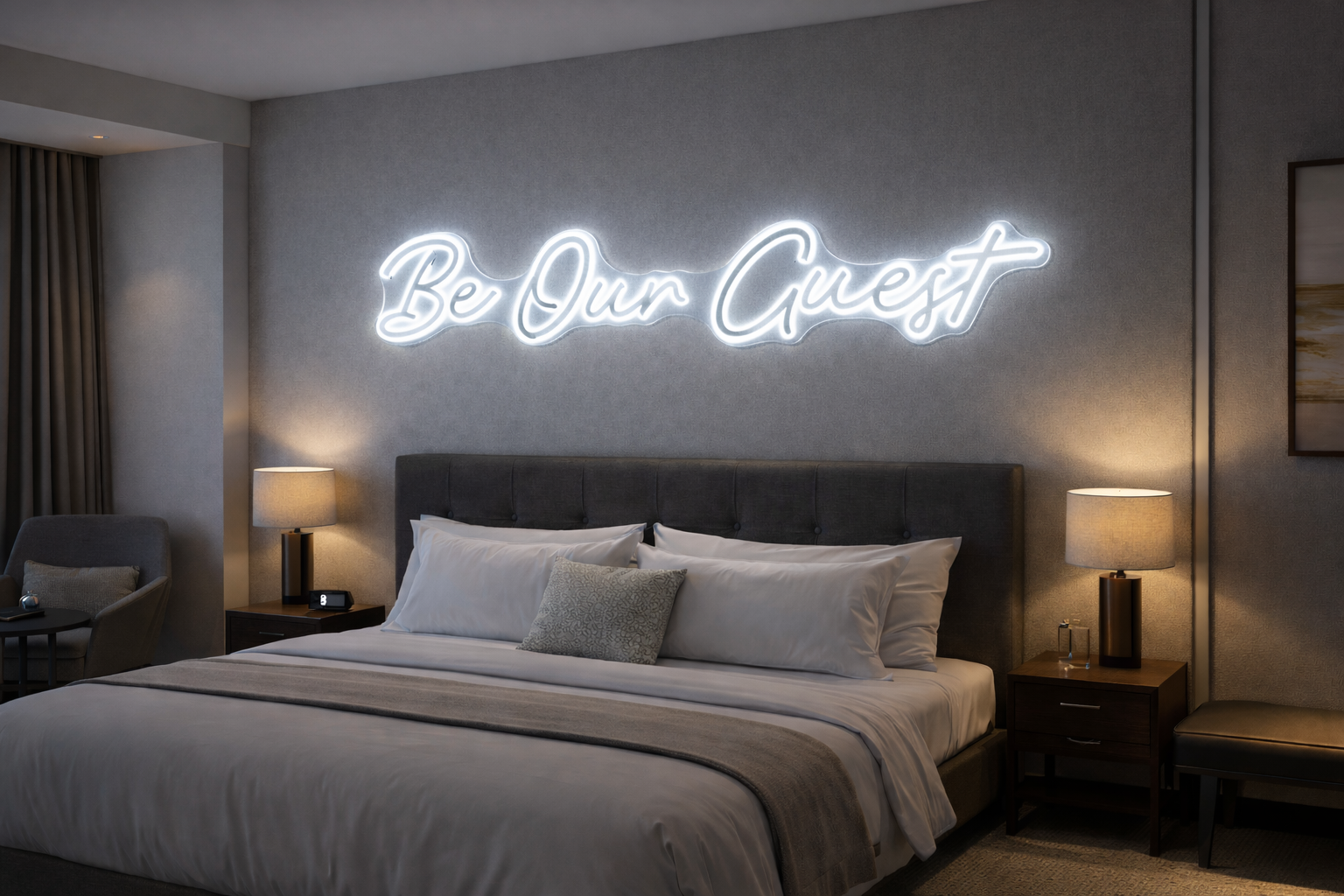 Be Our Guest Neon LED Individual Sign