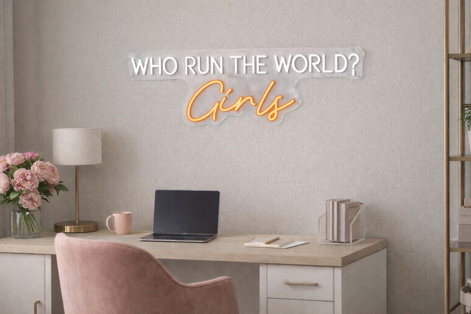 Who Run The World? Girls Neon LED Individual Sign