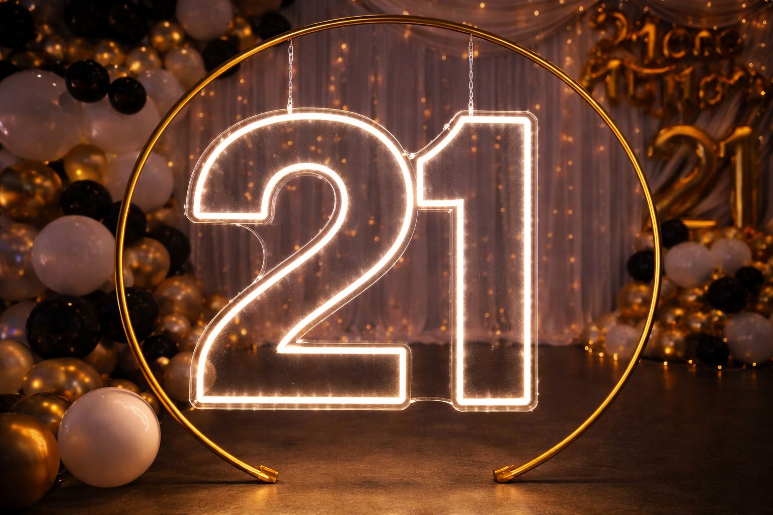 21 Individual Neon LED Sign