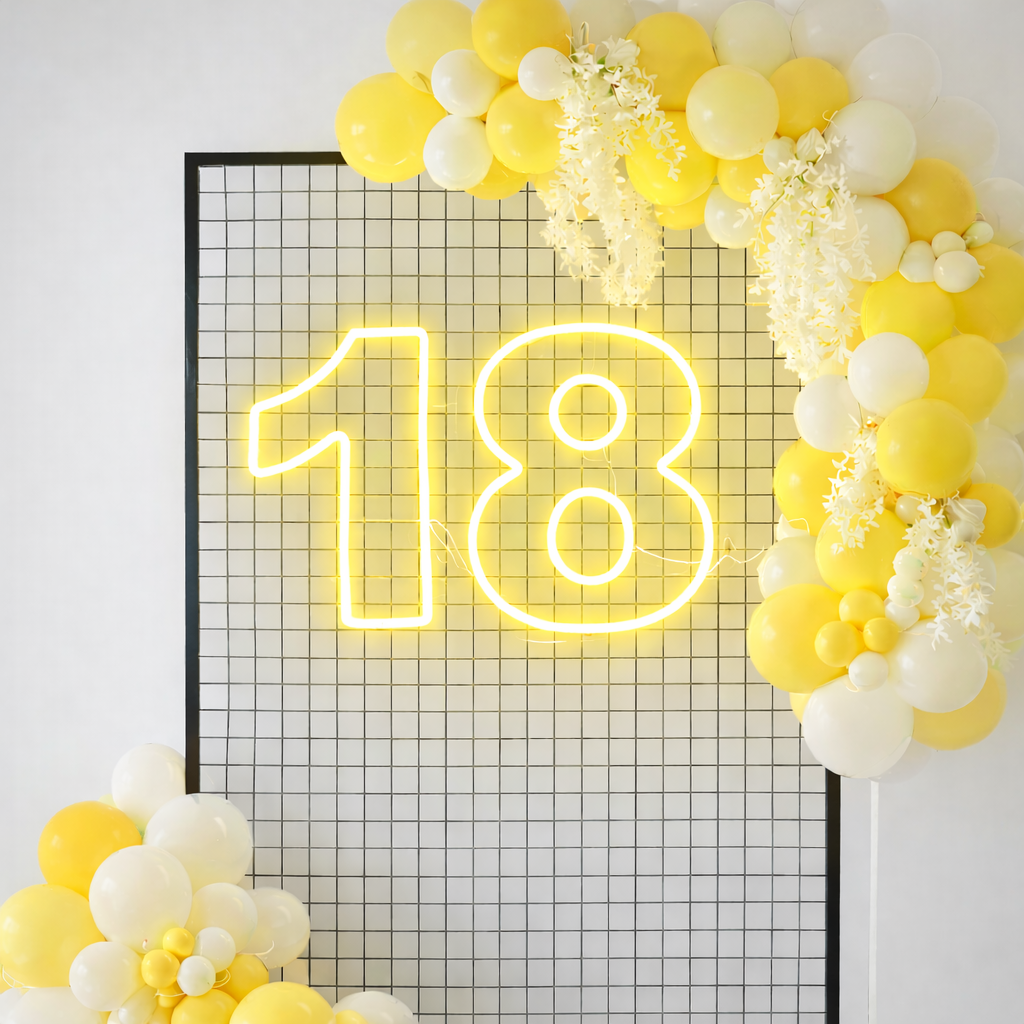 18 RGB Individual Neon LED Sign HIRE