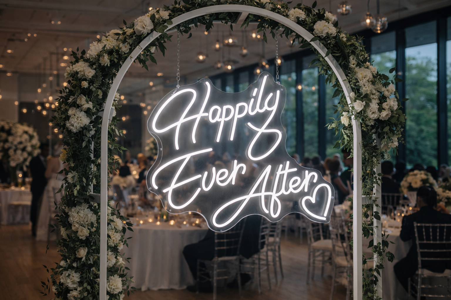 Happily Ever After Individual Neon LED Sign HIRE