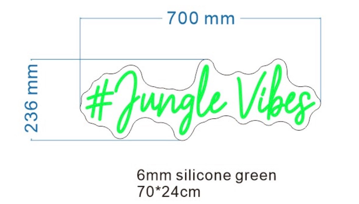 Jungle Vibes Individual Neon LED Sign