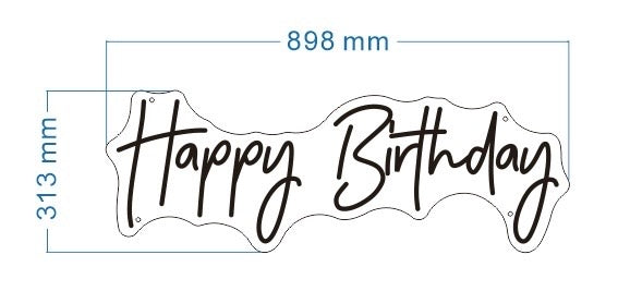 Happy Birthday Neon LED Individual Sign
