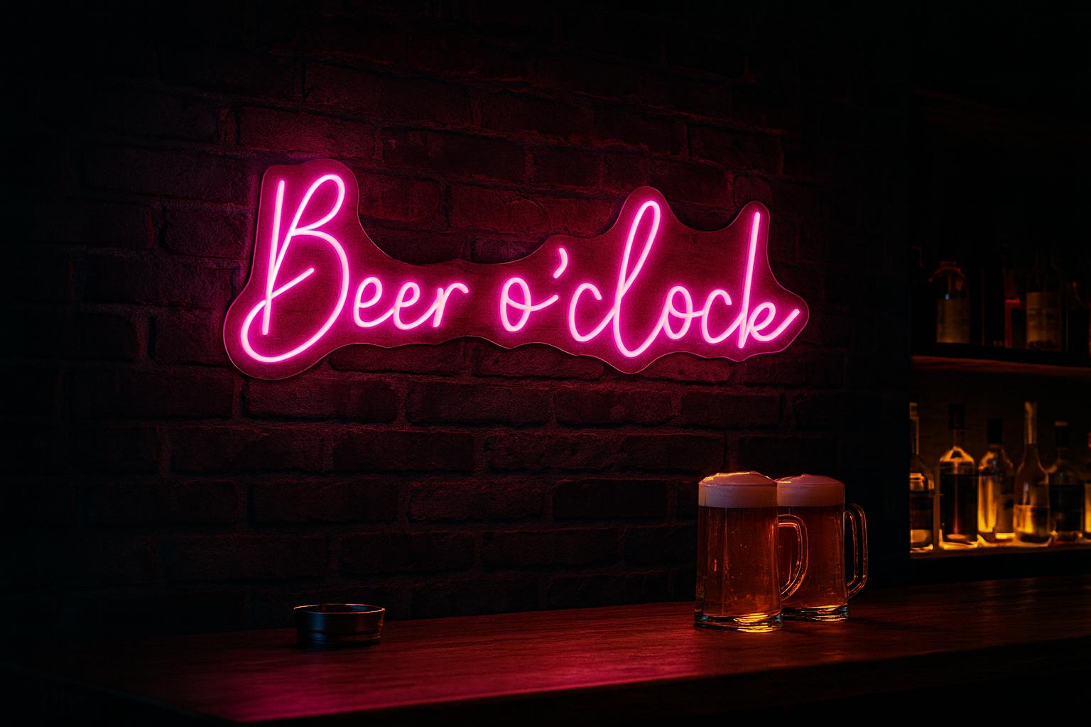 Beer o'clock Neon LED Individual Sign