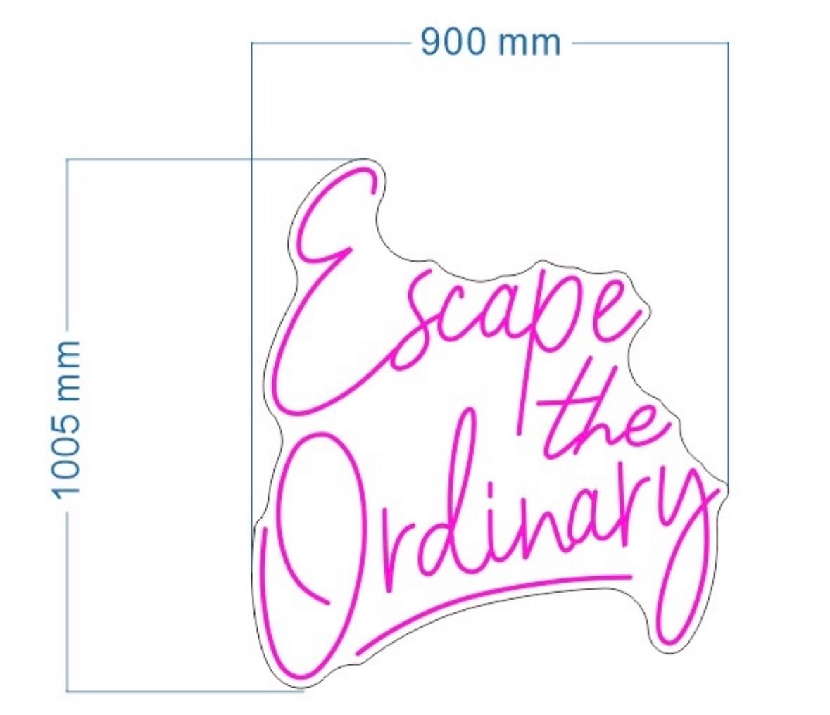 Escape The Ordinary Neon LED Individual Sign