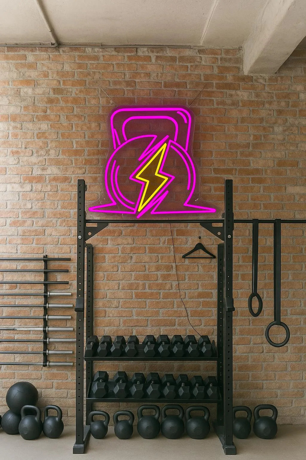 Kettlebell Neon LED Individual Sign