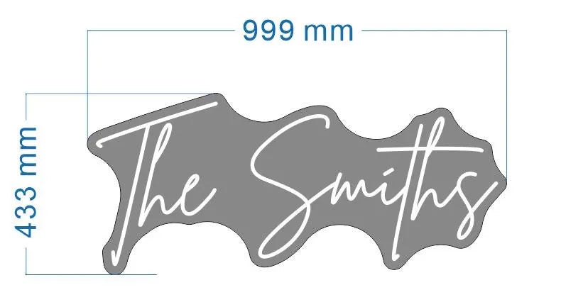 The Smiths Custom Name Neon LED Individual Sign