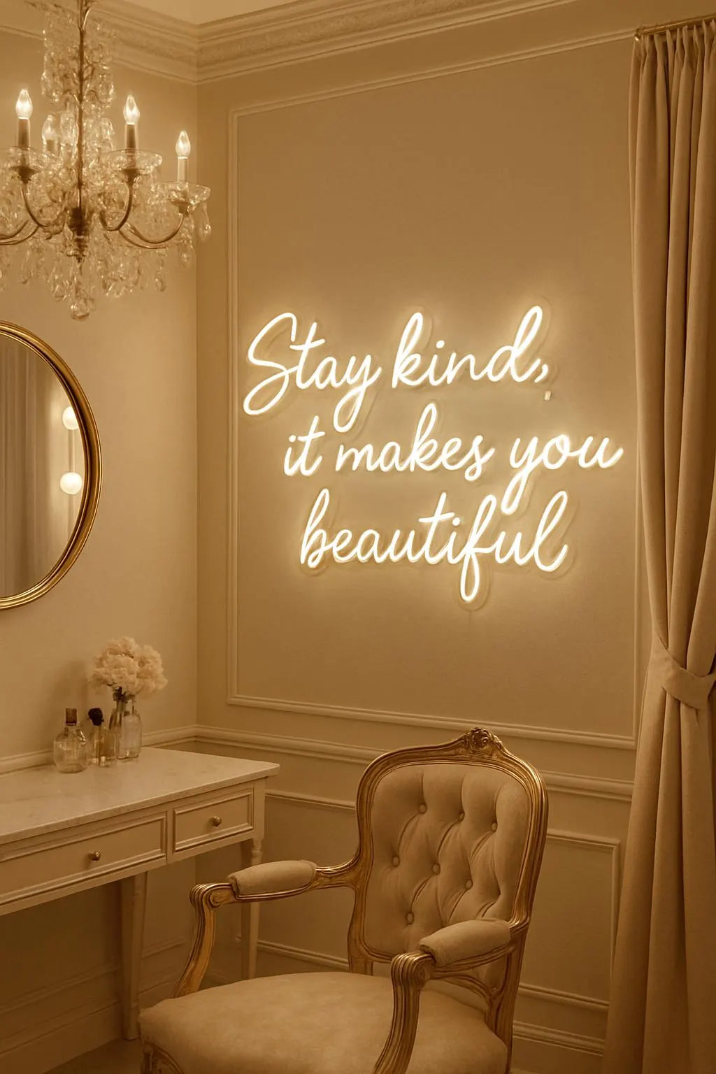 Stay Kind It Makes You Beautiful Neon LED Individual Sign