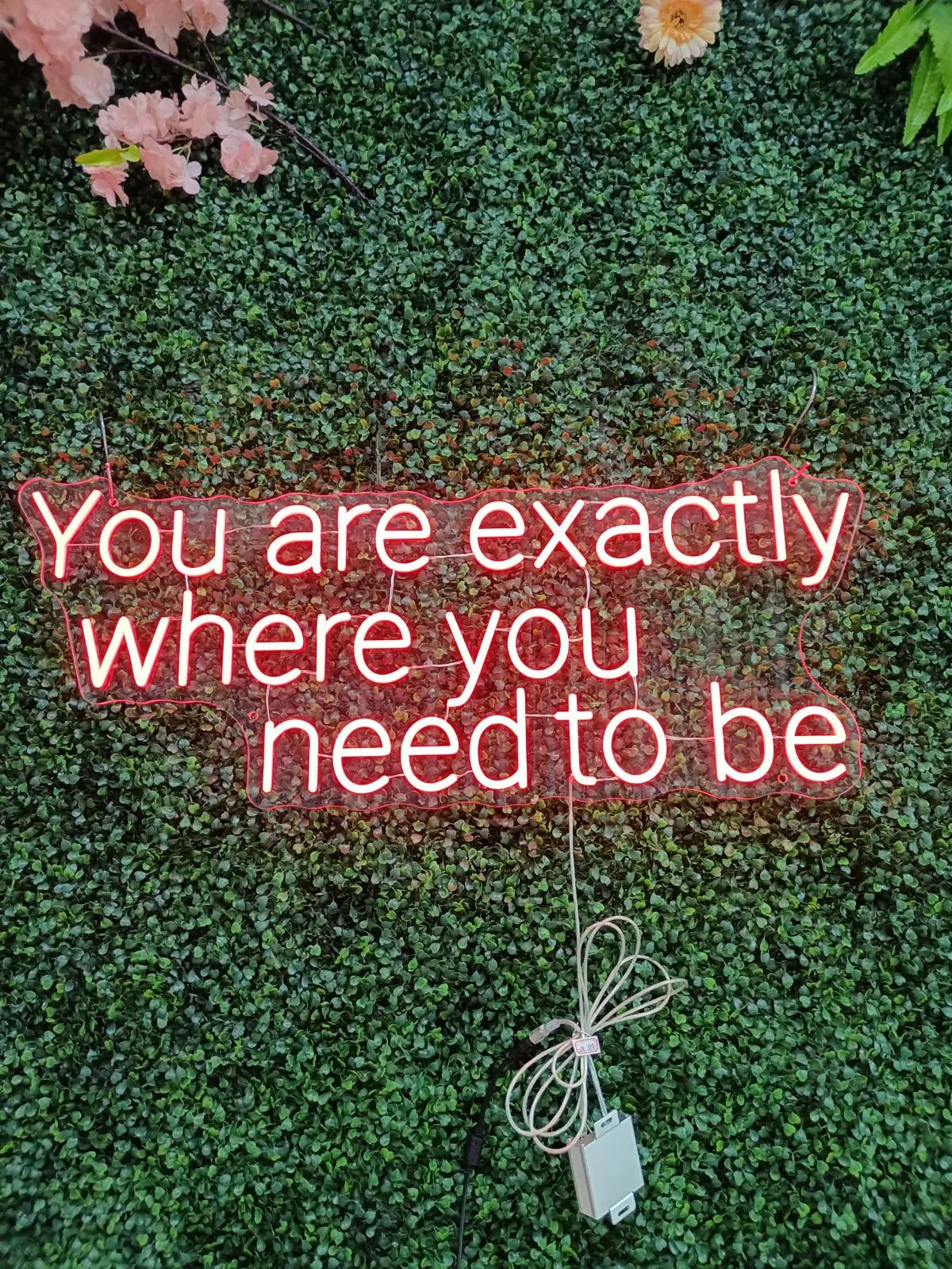 You Are Exactly Where You Need To Be Neon LED Individual Sign