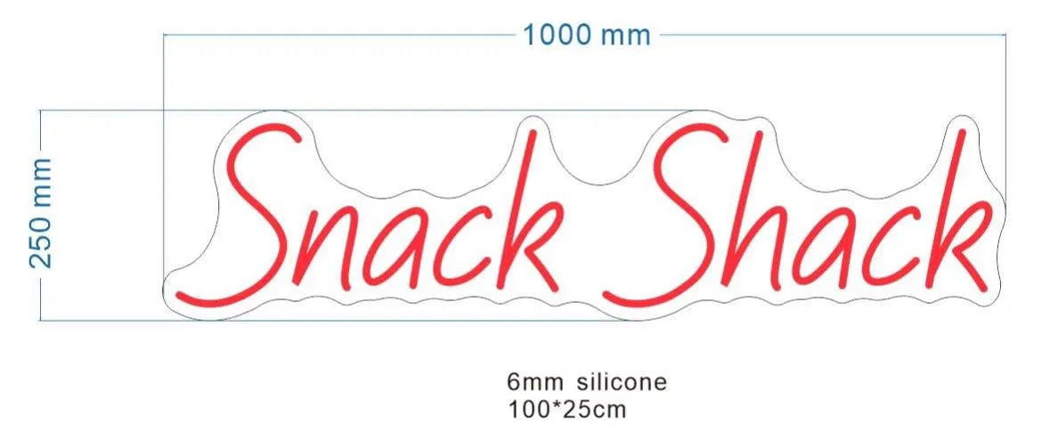 Snack Shack Neon LED Individual Sign