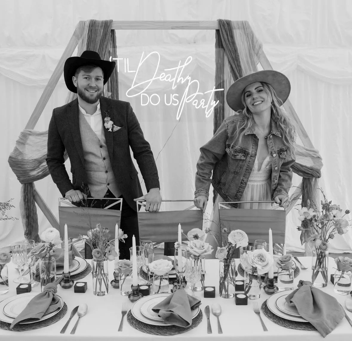 'Til Death Do Us Party Individual Neon LED Sign HIRE