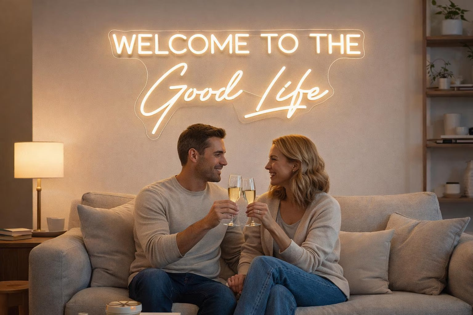 Welcome To The Good Life Neon LED Individual Sign