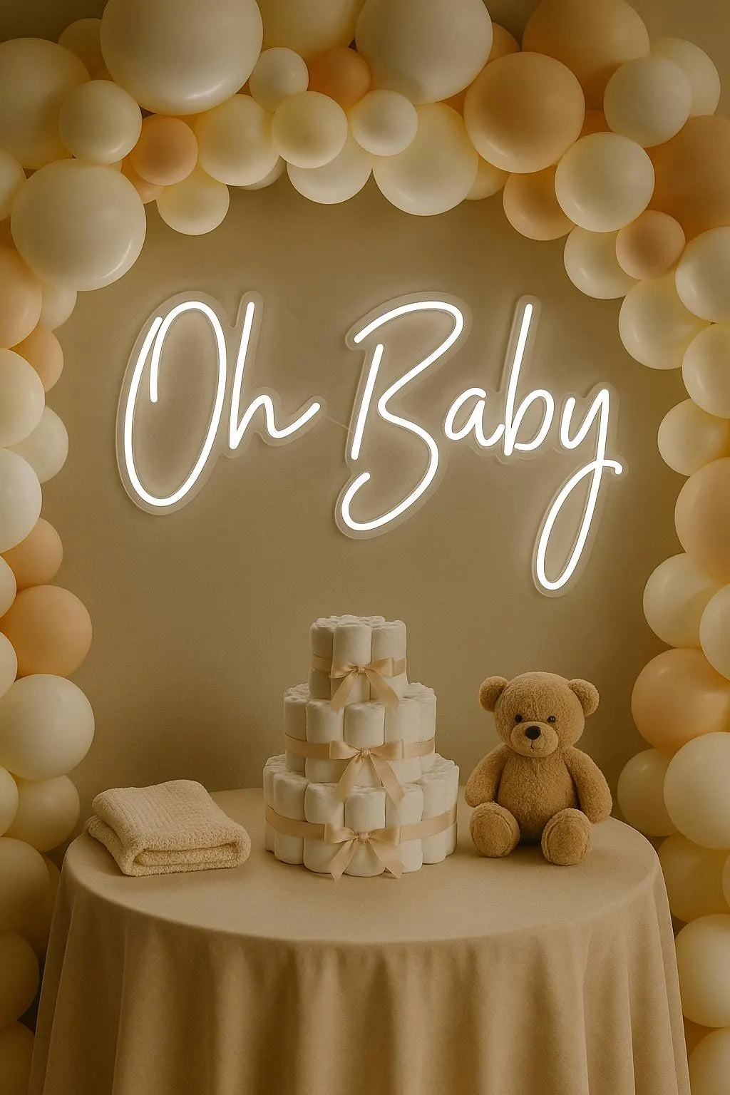 Oh Baby Individual Neon LED Sign HIRE