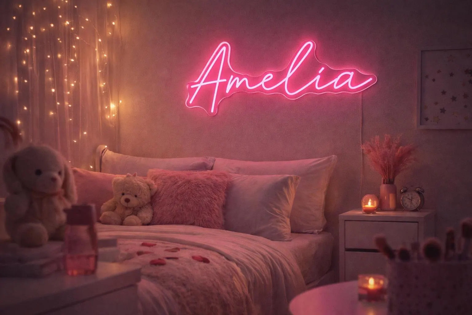 Amelia Custom Name Neon LED Individual Sign