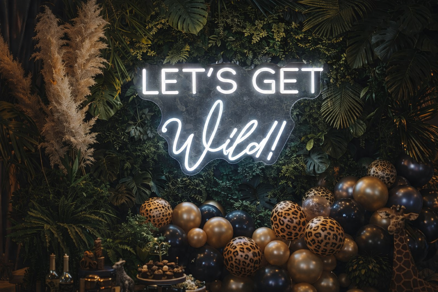 Let's Get Wild! Individual Neon LED Sign