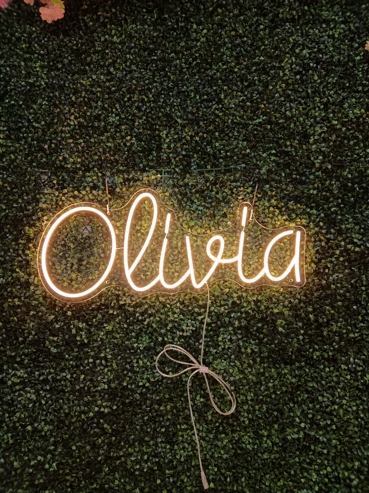 Olivia Individual LED Sign