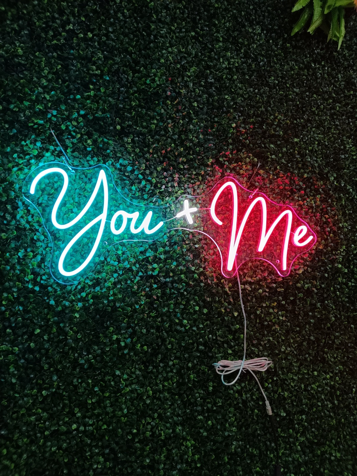 You + Me Individual LED Sign