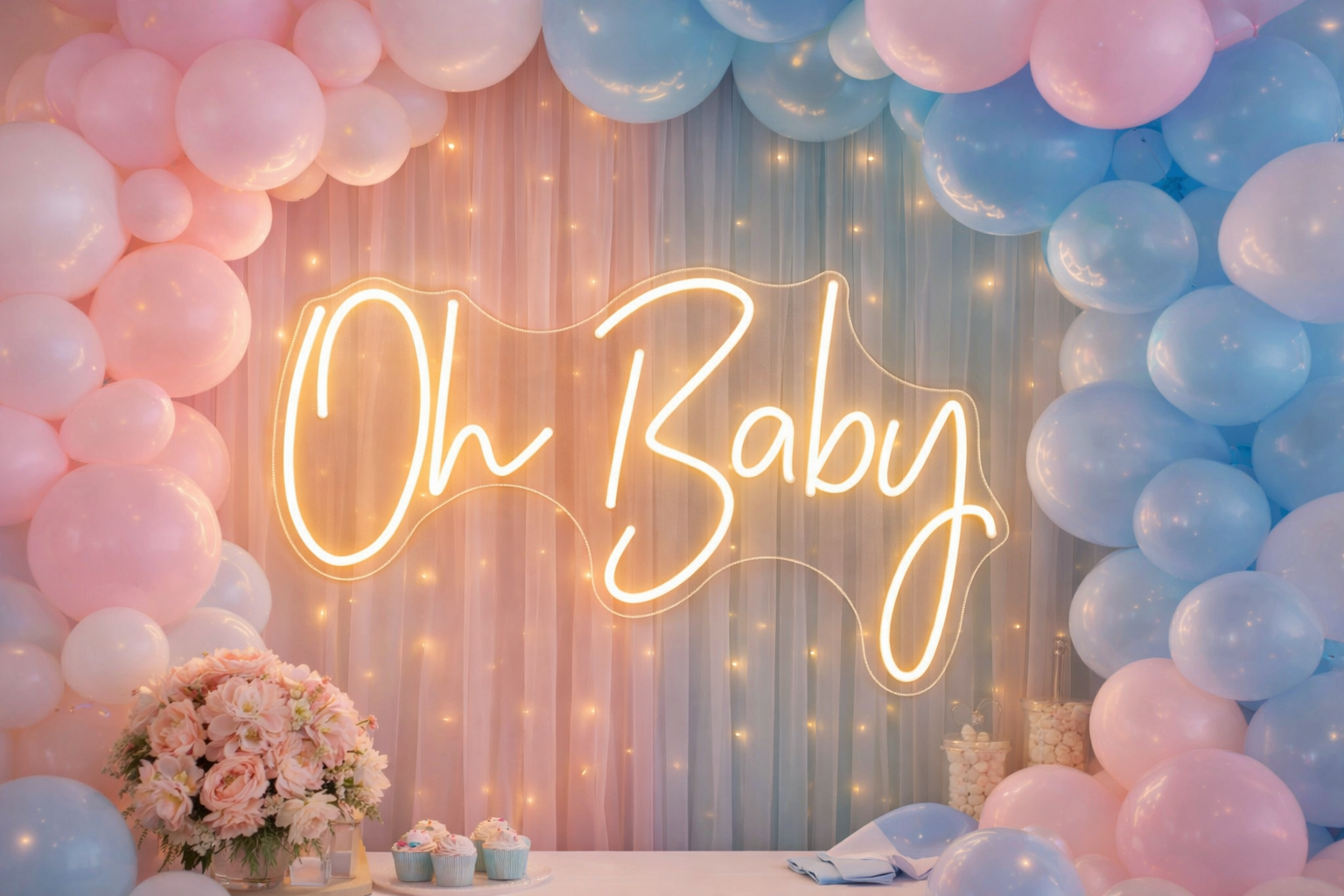 Oh Baby Individual Neon LED Sign