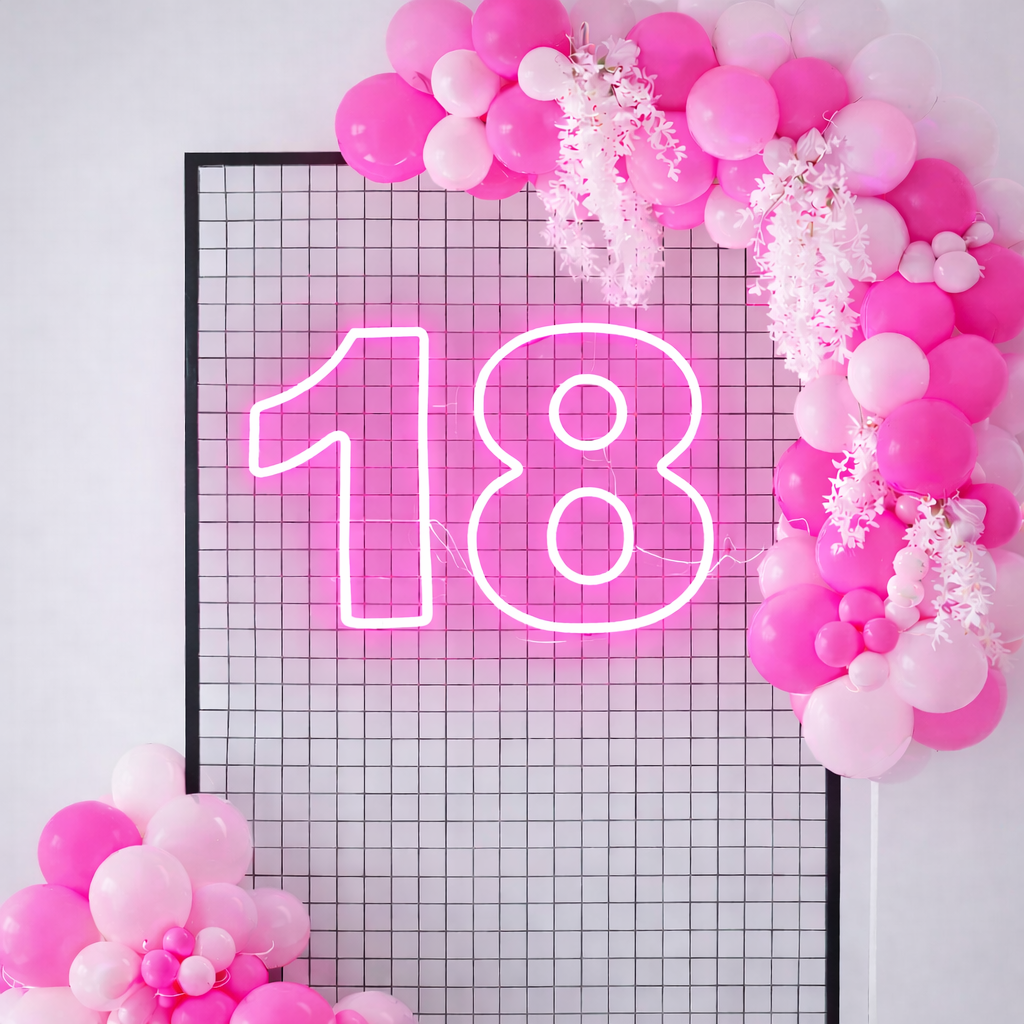 18 RGB Individual Neon LED Sign HIRE