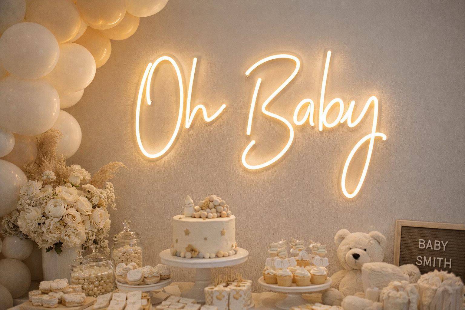 Oh Baby Individual Neon LED Sign