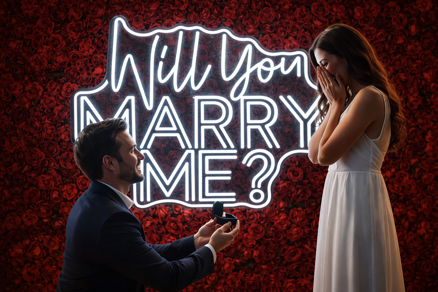 Will You Marry Me Neon LED Individual Sign