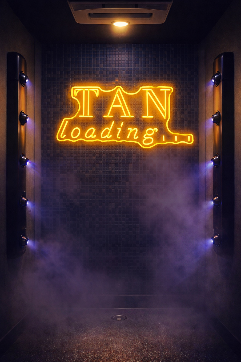 Tan Loading Neon LED Individual Sign
