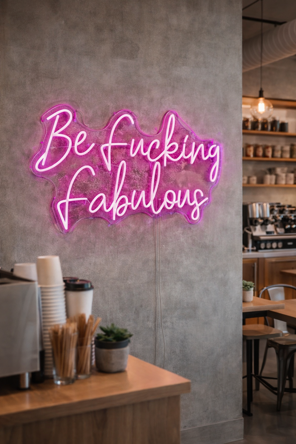 Be F*cking Fabulous Neon LED Individual Sign