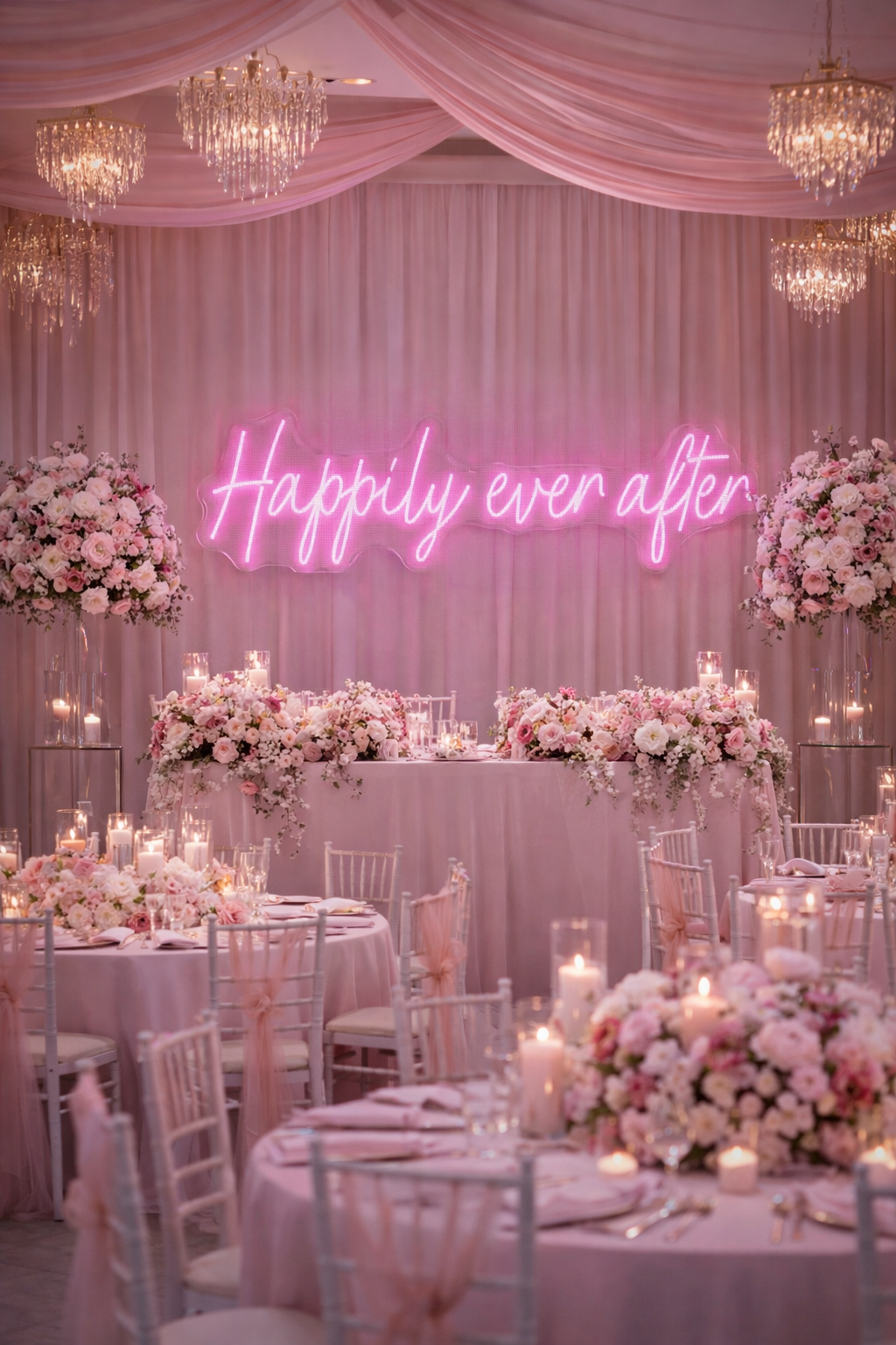 Happily Ever After Neon LED Individual Sign