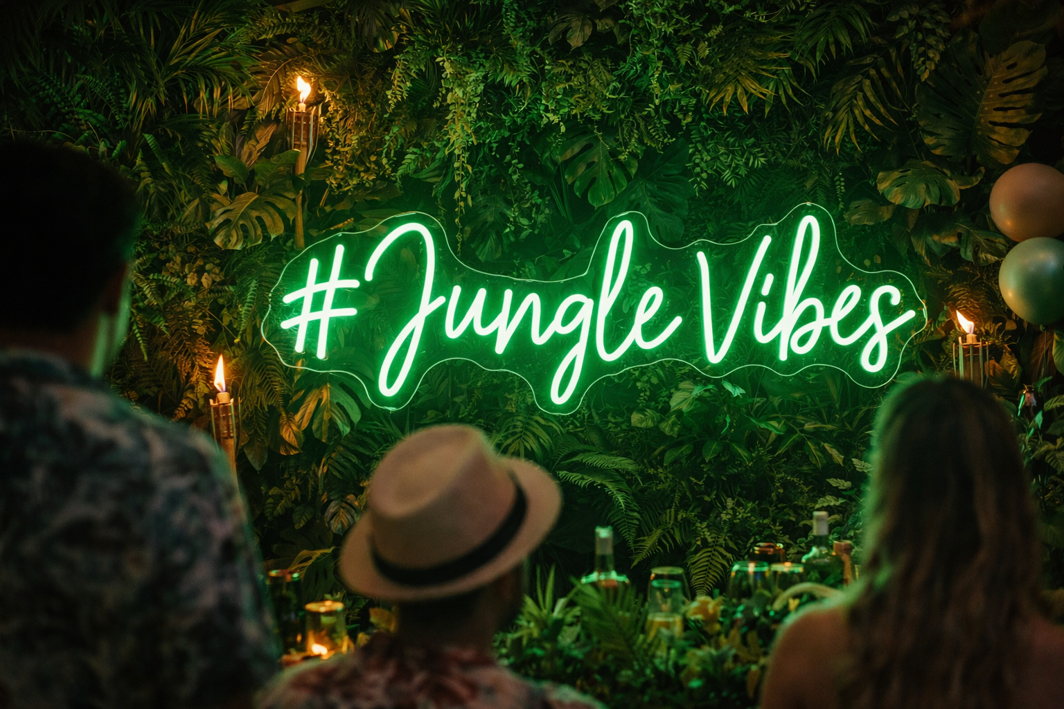 Jungle Vibes Individual Neon LED Sign
