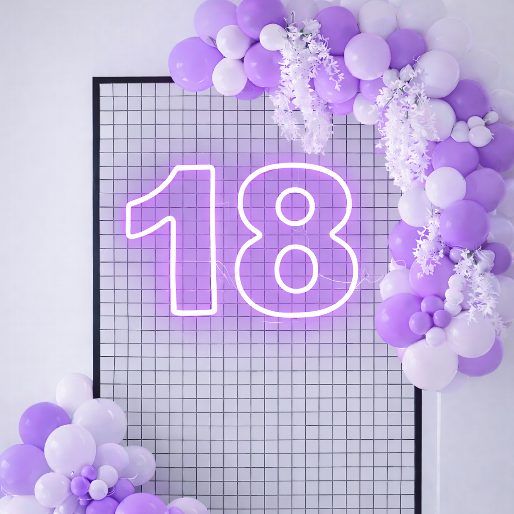 18 RGB Individual Neon LED Sign HIRE