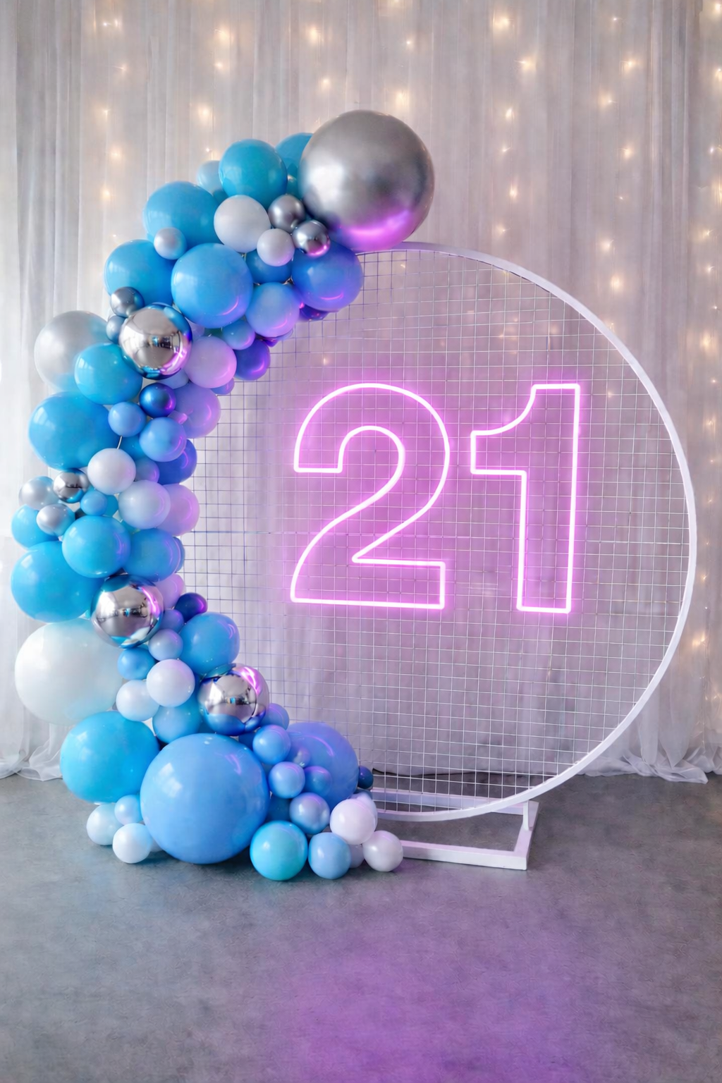 21 RGB Individual Neon LED Sign HIRE