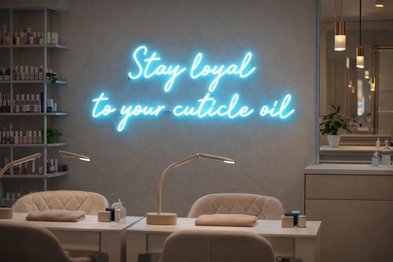 Stay loyal to your cuticle oil Individual Neon LED Sign
