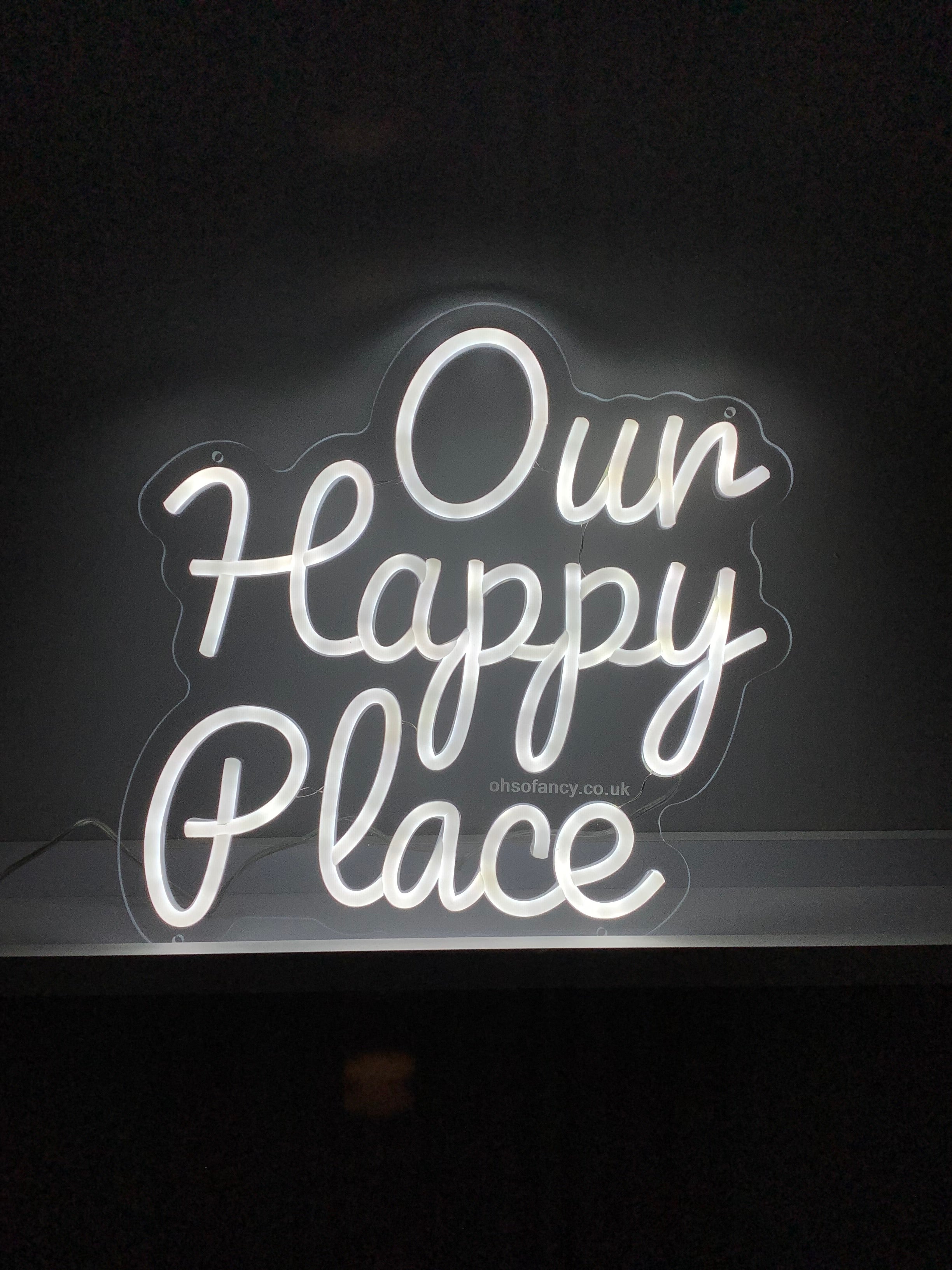 Our Happy Place Individual LED Sign