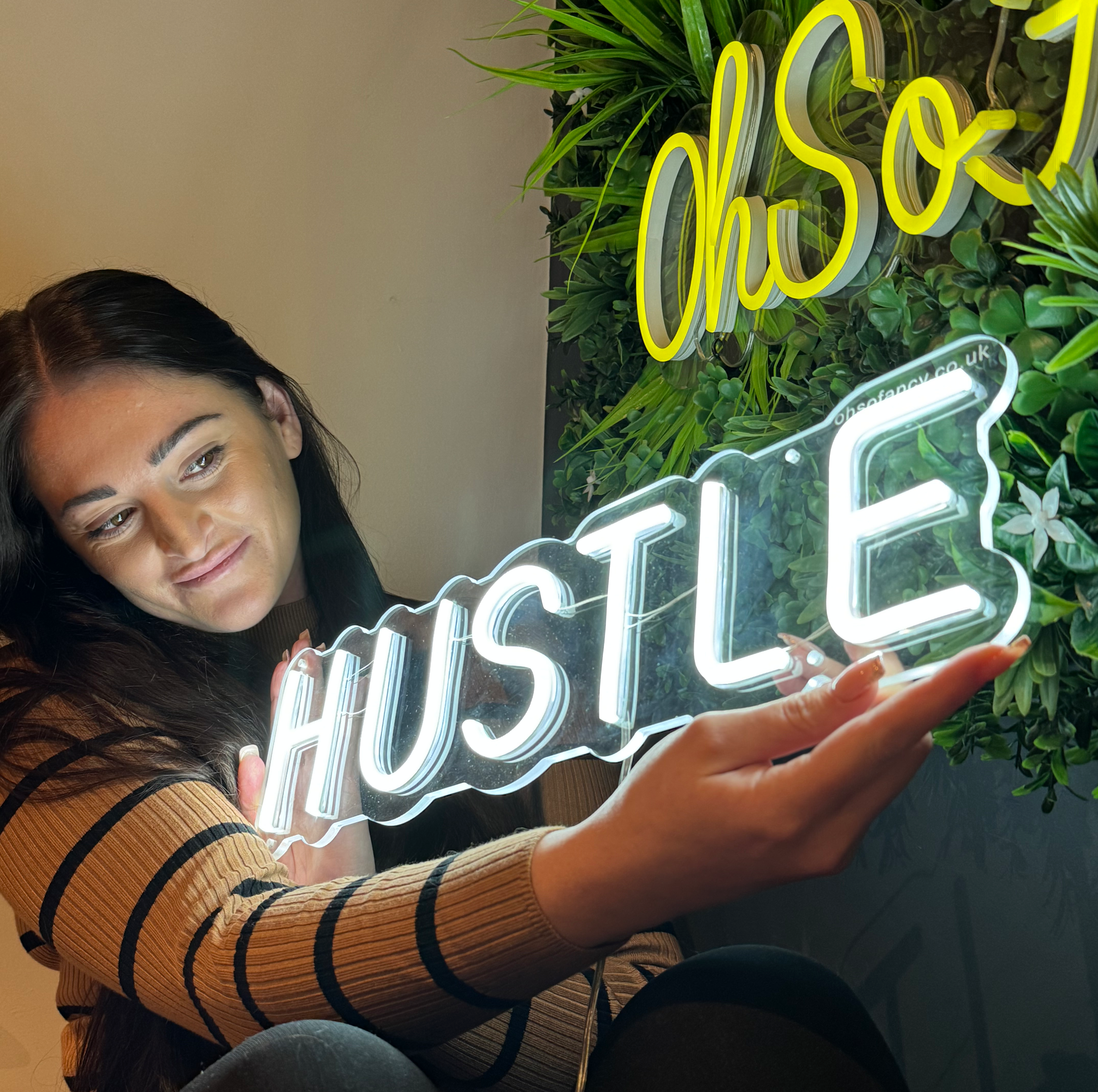 HUSTLE  Individual LED Sign