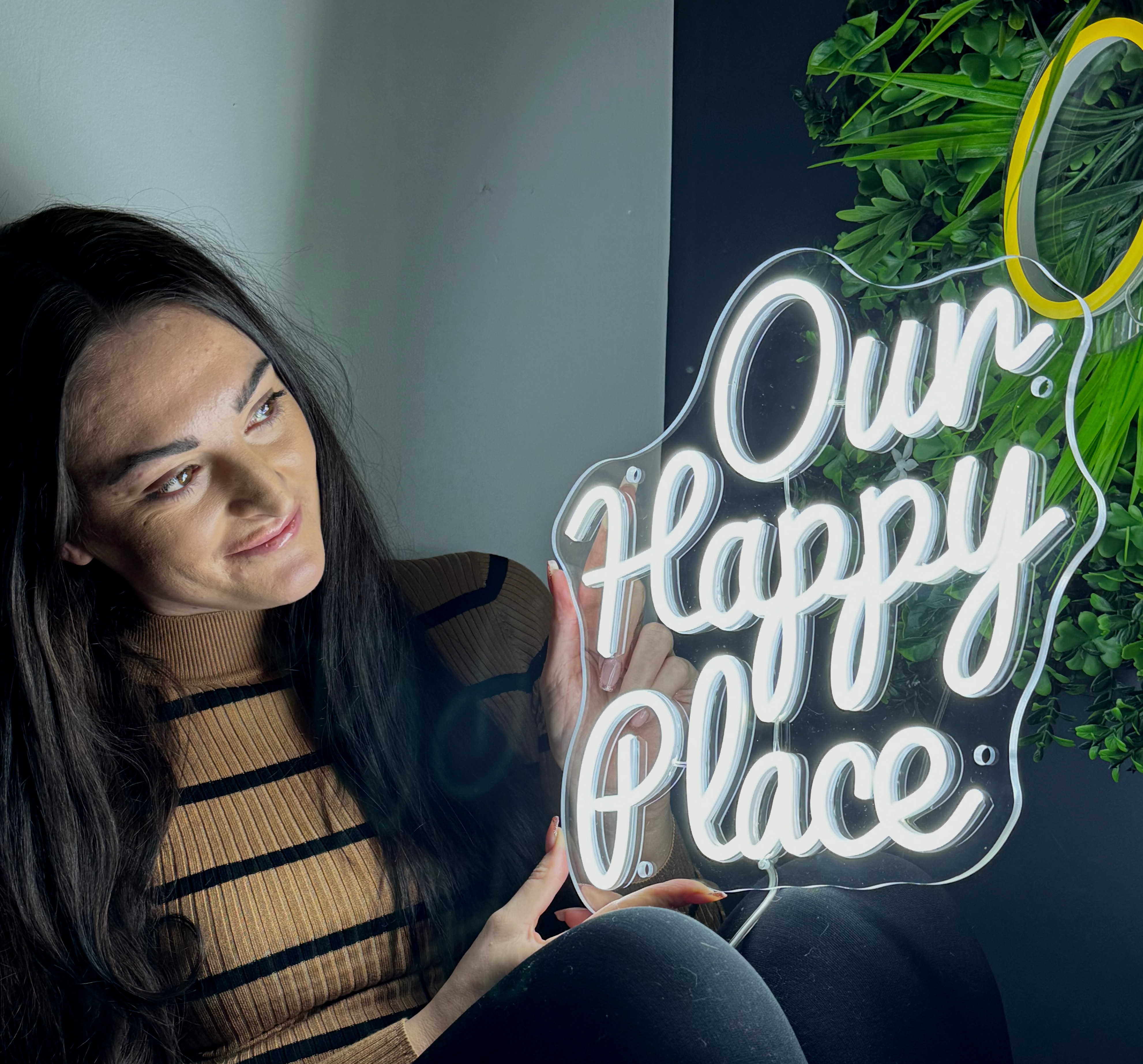 Our Happy Place Individual LED Sign