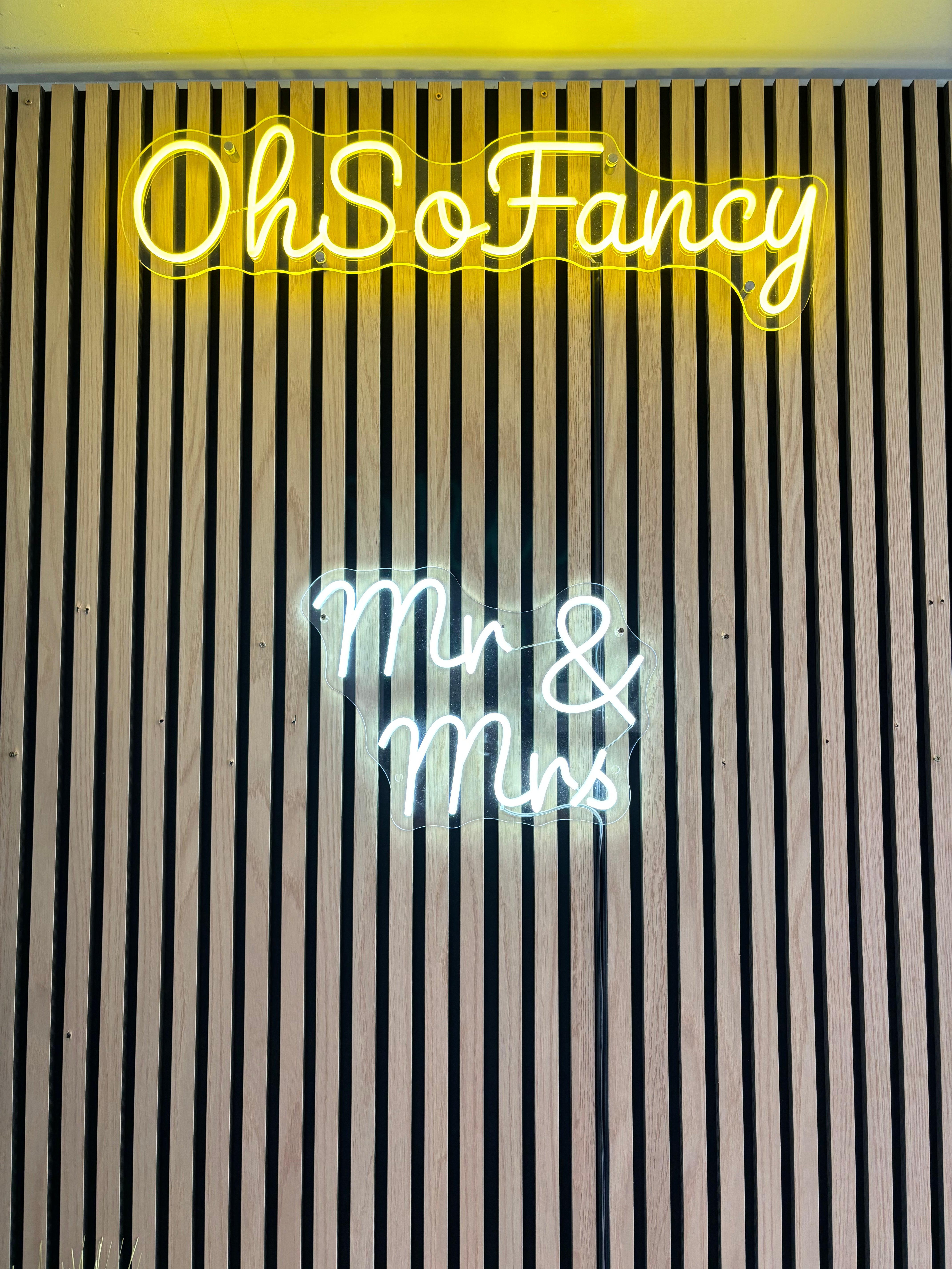 Mr & Mrs Individual LED Sign Cold White