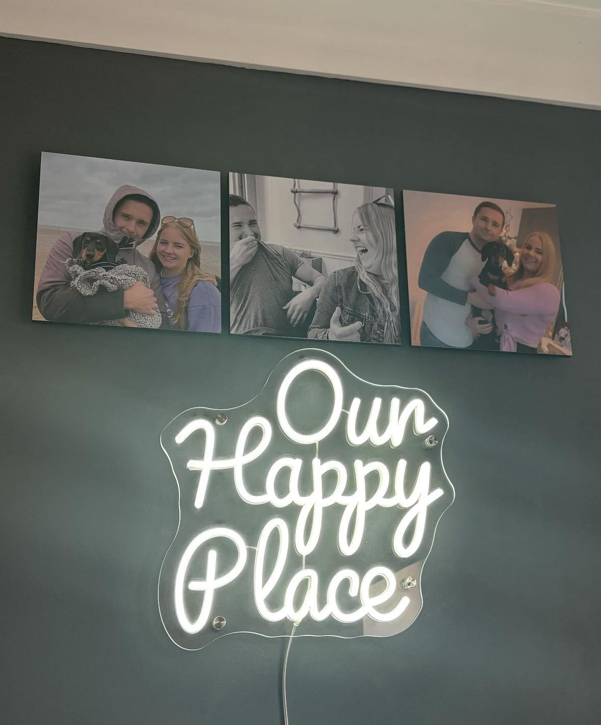 Our Happy Place Individual LED Sign