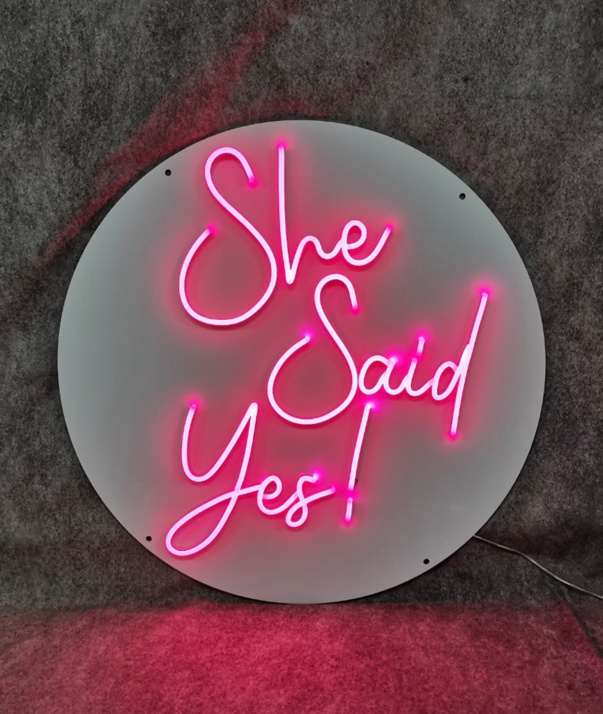 She Said Yes! Individual Neon LED Sign