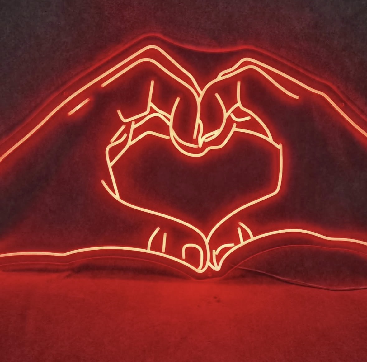 Love Heart Hands Neon LED Individual Sign
